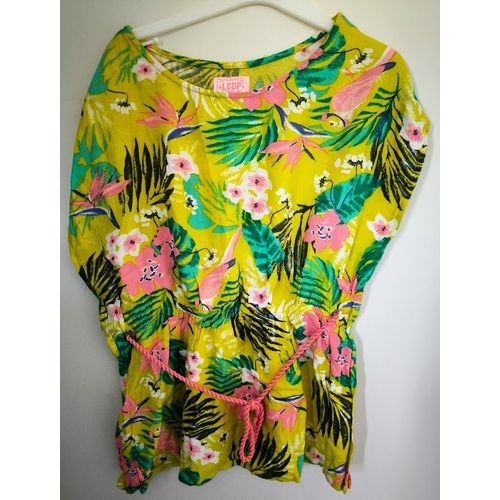 Robe Verte À Fleurs La Compagnie Des Petits - T 8 Ans