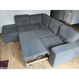 Canapé D'Angle Convertible Avec Coffre De Rangement. Modèle "Eddi"