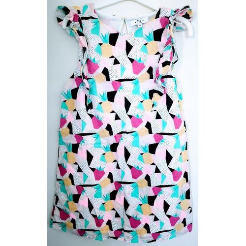 Robe Blanche À Motifs Fruits Tex - T 9-10 Ans