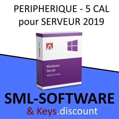 Microsoft Windows Server 2019 - Licence - 5 Appareils Rds - Oem)