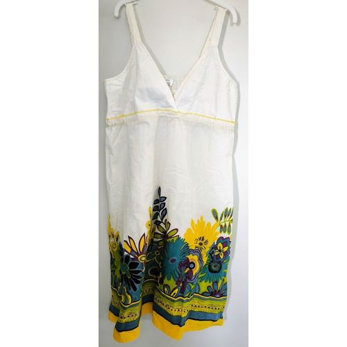 Robe D'Été Blanche À Fleurs - T U