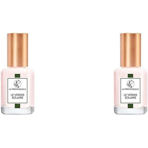 Kal-Maquillage -Le Vernis Solaire -Vernis À Ongles Longue Tenue -Enrichi En Huile D'olive Bio Aop Provence -Fini Brillant Laqué -Teinte : Rose Orgeat (108) (Lot De 2) 
