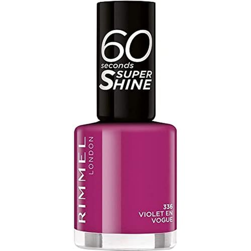 Kal-Vernis À Ongles 60 Seconds Super Shine Flip Flop -Ultra Brillance Et Longue Tenue -Séchage Rapide -336 Violet En Vogue -8ml 