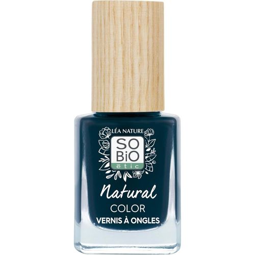 Kal-Léa Nature So Bio Étic| Vernis Ongles Naturel -Natural Color | Bleu Denim | Double Action Soin & Couleur -Fortifie & Protège | Huile De Ricin Bio Fortifiante | Vegan | Made In France |11ml 