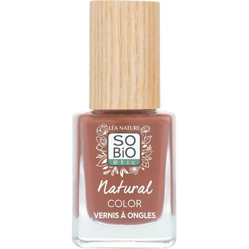 Kal-Léa Nature So Bio Étic| Vernis Ongles Naturel -Natural Color | Tendre Taupe | Double Action Soin & Couleur -Fortifie & Protège | Huile De Ricin Bio Fortifiante | Vegan | Made In France |11ml 