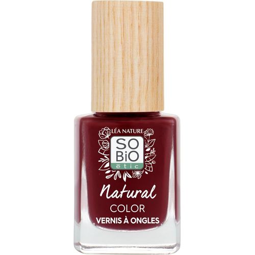 Kal-Léa Nature So Bio Étic| Vernis Ongles Naturel -Natural Color | Séduisant Rouge | Double Action Soin & Couleur -Fortifie & Protège | Huile De Ricin Bio Fortifiante | Vegan | Made In France |11ml 