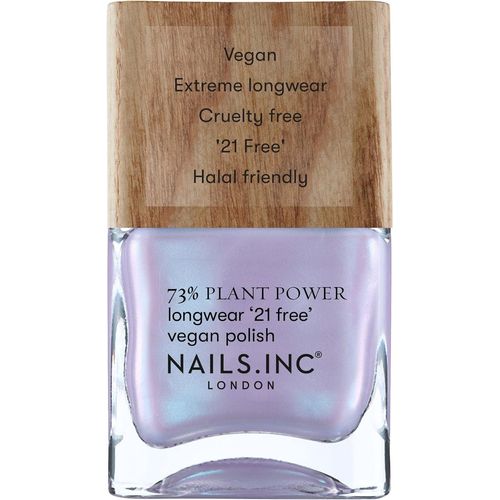 Kal-Eco Glow Plant Power Vernis À Ongles -73% Plant Based, 100% Vegan & Non Testé Sur Les Animaux -Manucure Parfaite, Bleu Violet Nacré-Nail Art Écologique 