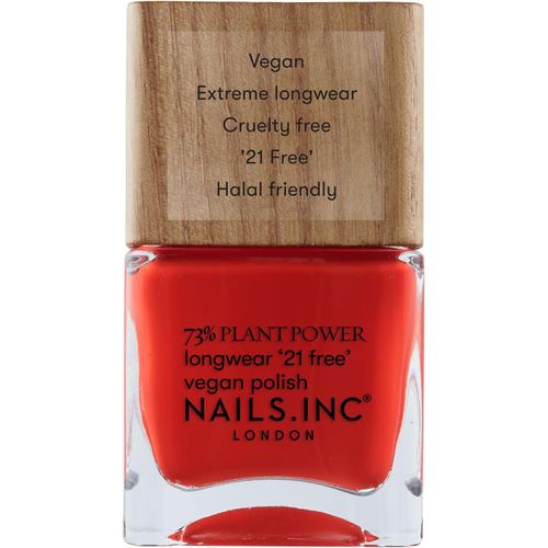 Kal-Eco Ego Plant Power Vernis À Ongles -73% Plant Based, 100% Vegan & Non Testé Sur Les Animaux -Manucure Parfaite, Rouge Éclatant -Nail Art Écologique 