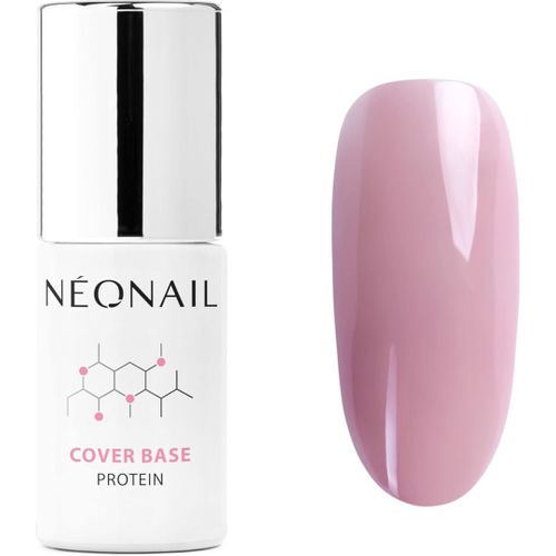 Kal-Neonail Vernis Semi-Permanent Base Coat 7,2 Ml -Gel Uv Cover Base Protein Dark Rose -Vernis À Ongles Gel Polish -Nail Art 