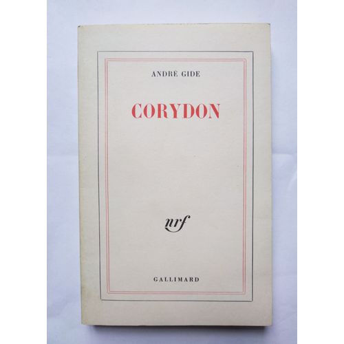 André Gide Corydon 1981 Nrf Gallimard