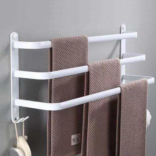 KAL-Porte Serviette Salle De Bain, Porte Serviette Murale, Porte Serviette Sur Pied Accessoire Salle De Bain, Porte Serviette Salle De Bain Sans Percage