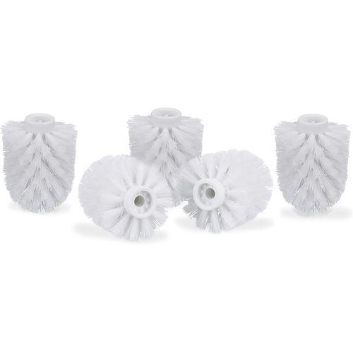 KAL-Tête De Brosse De Toilettes En Lot De 5, Brosses De Toilettes En Vrac Fil De 9,5 Mm, Tête De Brosse De Remplacement Diamètre 7 X 9 Cm, Blanc