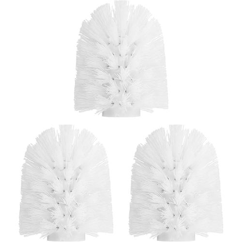 KAL-3 Pcs Tête De Rechange Pour Brosse De Toilette 15Mm, Brosse De Nettoyage Pour Toilettes En Forme De Boule Ronde Blanche