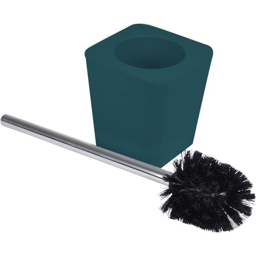 KAL-, Brosse Wc (11.6 X 11.6 X 38.2 Cm) Vitamine Bleu/Emeraude, Plastique Soft Touch