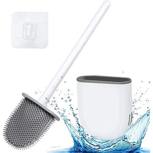 KAL-Petite Brosse Wc En Silicone Avec Support