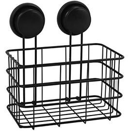 KAL-Étagère De Douche Sans Perçage Avec Ventouses En Acier Chromé 20 X 16 X 22 Cm