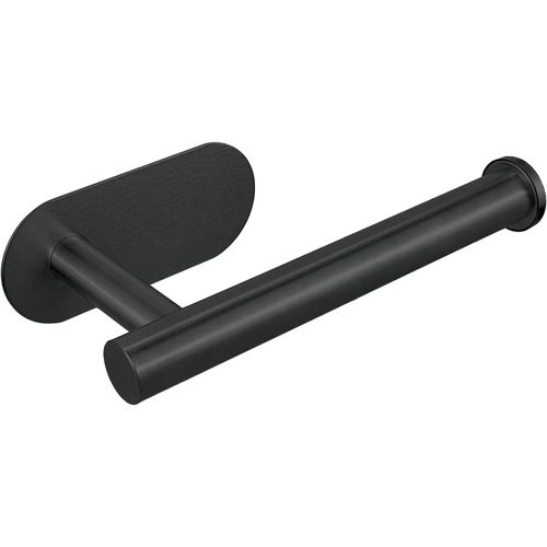 KAL-Support De Papier Toilette Auto-Adhésif En Acier Inoxydable Sus304 Épais De Qualité Supérieure, Anti-Rouille, Sans Perçage, Convient Pour Salle De Bain, Cuisine, Salle De Bain (Noir)