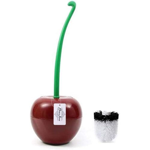 KAL-Brosse Pour Toilettes Décorative En Forme De Cerise Avec Tête De Brosse De Rechange