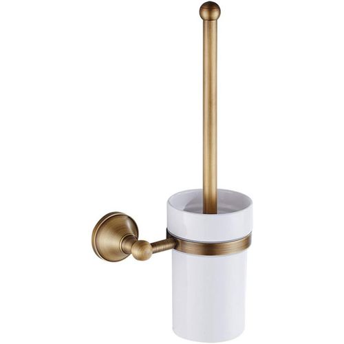 KAL-Porte-Brosse De Toilette Pour Salle De Bain, Accessoires De Salle De Bain En Laiton Pour Salle De Bain, Chambre À Coucher, Toilettes (Or)