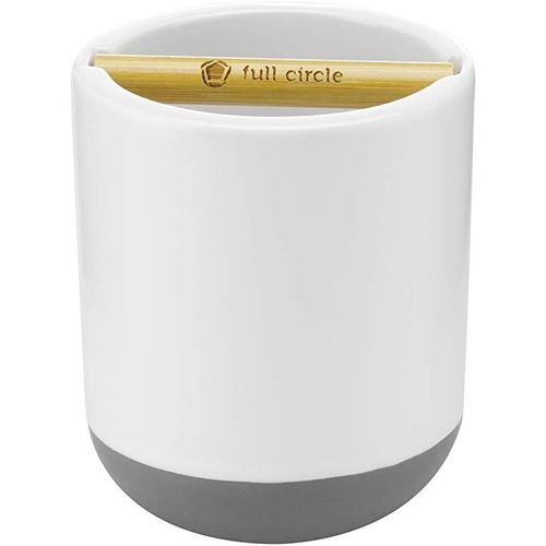 KAL-Keep It Clean Support Pour Brosse À Dents En Bambou Blanc