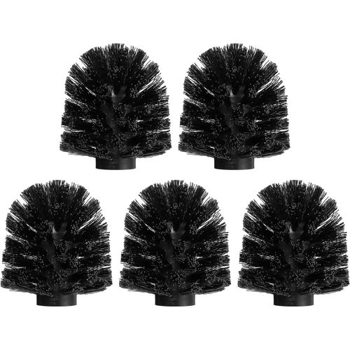 KAL-5 Pcs Tête De Rechange Pour Brosse De Toilette 12Mm, Brosse De Nettoyage En Forme De Boule Ronde Pour Toilettes Têtes De Brosse Noires