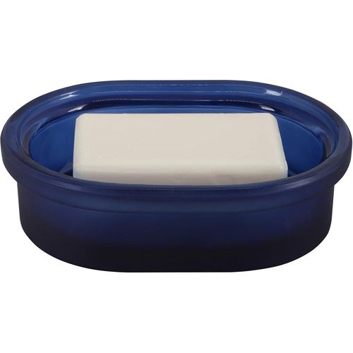 KAL-Porte Savon Verre Yoko Bleu Foncé