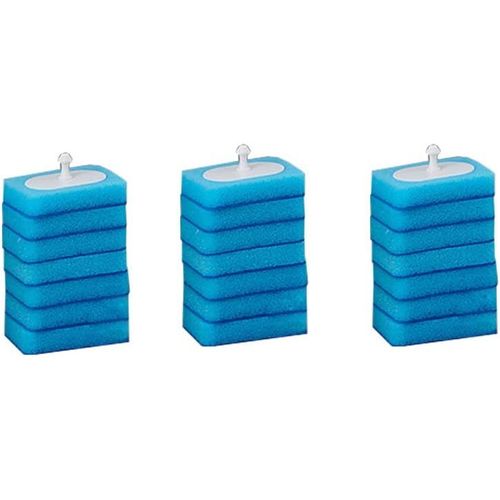 KAL-Lot De 21 Têtes De Brosse De Toilette Jetables Pour Système De Nettoyage De Toilettes De Salle De Bain