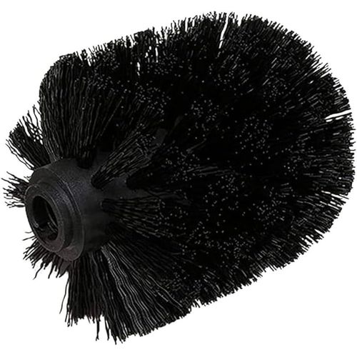 KAL-Brosse Interchangeable Pour Brosse Wc ¿ Tête De Rechange Pour Toilettes Pour Remplacement Rapide Et Simple, En Plastique, 8 X 9,5 Cm, Noir