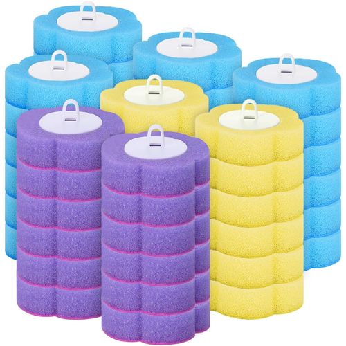 KAL-Lot De 48 Recharges De Brosse De Toilette Jetables Pour Salle De Bain, Toilettes, Évier De Cuisine