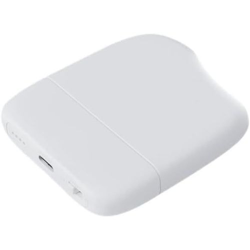 Kal-- Ice-Powerbank - Batterie Externe 5000 Mah Avec Lumière Tactile Intégrée Adaptée À Tous Les Smartphone Iphone,Samsung,Huawei,Xiaomi,Lg,Tablette En Plastique Recyclé Certifié Grs - Blanc