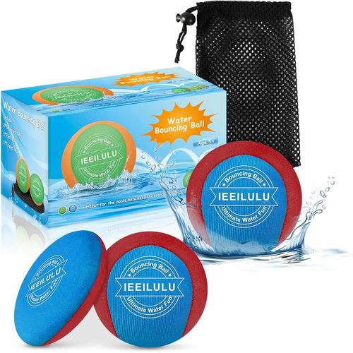 Kal-Boule D'eau Rebondissante, 3pcs Water Bouncing Ball, Jeux D'eau Exterieur Pour Adultes Enfants, Balles En Lycra Doux À Séchage Rapide, Jouet Pour Piscine Plage (Vert)