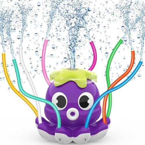 Kal-Jeux D Eau Exterieur Pour Enfants 3 4 5 6 7 8 9 10 Ans, Jeu D'eau Sprinkler Jouets D'arrosage Arroseurs Jeu D'eau Pieuvre Jeux Exterieur - Jeu De Plein Air Enfant (Pourpre)
