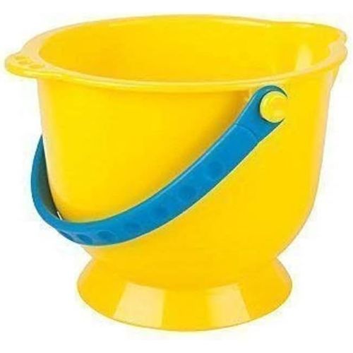 KAL-- Seau Plage Enfant 18 Mois + Jaune - Jouet Sans Phtalates & Résistant Aux Uv - Seau Enfant Coloré - Jeu De Plage & Piscine Dès 18 Mois - Jouet 12 Centimètres Durable & 100% Sûr