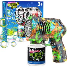 Kal-Panacare Pistolets À Bulles De Savon,Machine À Bulles De Savon Gun Enfants 4000+Bulles/Minute Avec Solution Pour Bulles De Savon,Machine A Bulles Jouet À Bulles Cadeau Pour Enfant/Anniversaire/Fê