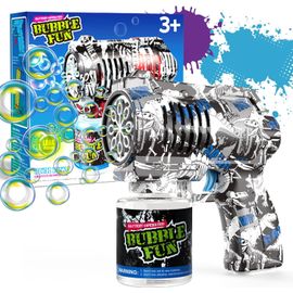Kal-Panacare Pistolets À Bulles De Savon,Machine À Bulles De Savon Gun Enfants 4000+Bulles/Minute Avec Solution Pour Bulles De Savon,Machine A Bulles Jouet À Bulles Cadeau Pour Enfant/Anniversaire/Fê