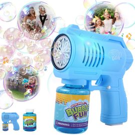 Kal-Pistolet A Bulle De Savon, Pistolet À Bulles Jouet, Pistolets À Bulles Led Automatique, Machine À Bulles De Savon, Cadeau Pour Enfant/Anniversaire/Fête (Avec 130ml Solution À Bulles)