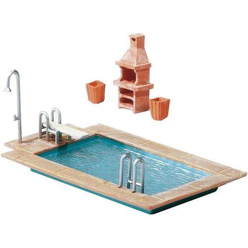 KAL-- F180542 - Modélisme - Piscine + Abri Jardin