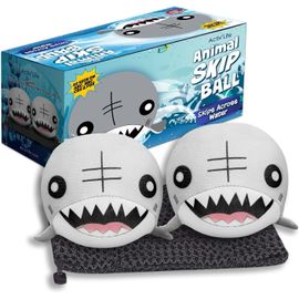 Kal-The Ultimate Skip Ball : Plaisir D'été Garanti, Balle Rebondissante, Un Compagnon Indispensable Pour Tous Les Âges, Lot De 2, Requins
