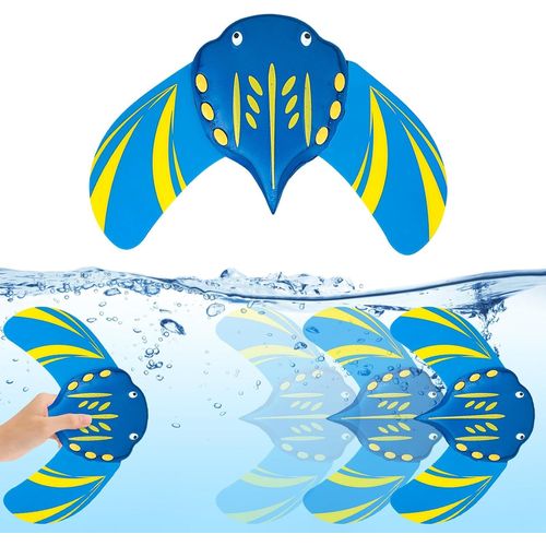 KAL-1 Pièces Jeux Piscine, Poisson Bain Qui Nage Ailes Réglables, Tauchspielzeug Pour Les Cours De Natation Scolaire, Piscine Familiale, Parc Aquatique Et Autres Lieux(Grand)