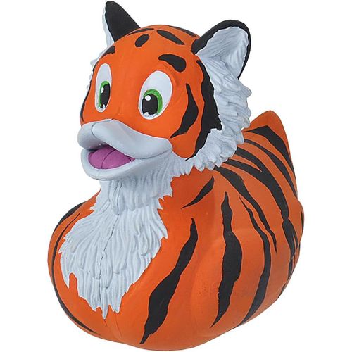 KAL-Rubber Duck Tigre, Canard En Caoutchouc, Jouet De Bain, Idée Cadeau Pour Bébé, Canard En Plastique, Super Cadeau Pour Les Enfants Et Les Adultes, 10 Cm, 4