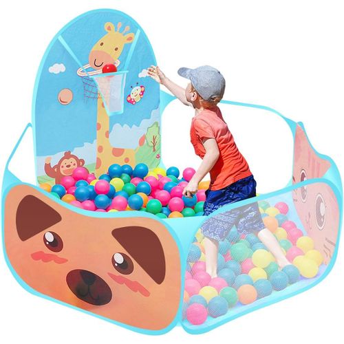 KAL-Piscine À Balles Enfant,Piscine À Balles Bébé Piscine À Balles Pliable Pour Enfants De 6 Mois À 5 Ans 120 X 102 X 74Cm