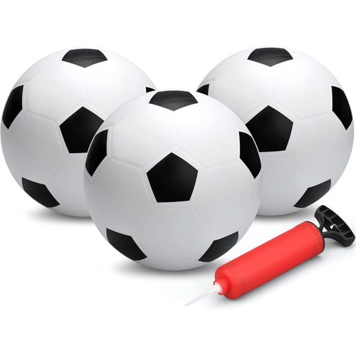 Kal-Mini Ballons De Football En Caoutchouc De 16 Cm Pour Enfants, Jouets Pour Tout-Petits, Balles Molles, Sport, Jeu D'activités De Plein Air, Balles De Ballons De Plage Pour Piscine (3pcs)
