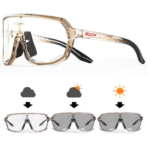 Scvcn Lunettes De Soleil De Sport Photochromiques Lunettes De Cyclisme Pour Hommes Montagne Vtt Vélo Route Vélo Cycle Lunettes Uv400 Femmes Conduite - Type Photochromic-No Box #G