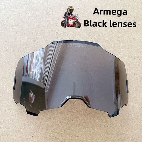 Lunettes De Moto Lentilles De Lunettes De Remplacement,5 Couleurs,Miroir Hiper,Lentille De Lunettes De Sécurité Pour Moto Dirt Bike Motocross Cyclisme - Type Black Lenses
