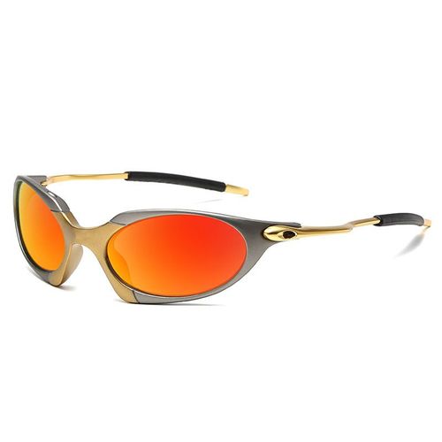 Lunettes De Soleil Polarisées Pour Hommes,Vtt,Cyclisme,Uv400,Pêche,Lunettes De Vélo En Métal,Lunettes D'équitation - Type C3