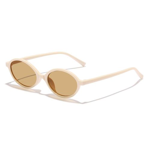 Lunettes de soleil ovales en plastique pour hommes et femmes,petites montures rondes,protection UV400,lunettes de voyage #G
