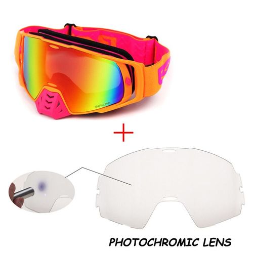 Lunettes De Motocross Photochromiques Uv400 Mx Lunettes Atv Hors Route Dirt Bike Lunettes De Course Anti-Poussière Lunettes Anti-Vent Casques Lunettes - Type Photochromic-Multi #B