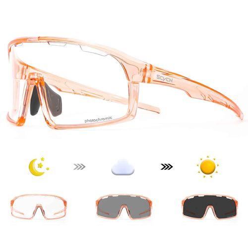 Scvcn Hommes Lunettes De Sport De Plein Air Lunettes De Soleil Photochromiques Vélo Cyclisme Lunettes Femmes Conduite Vélo Lunettes Uv400 Lunettes De Randonnée - Type Dz-S145-Ph-07-1lens #B
