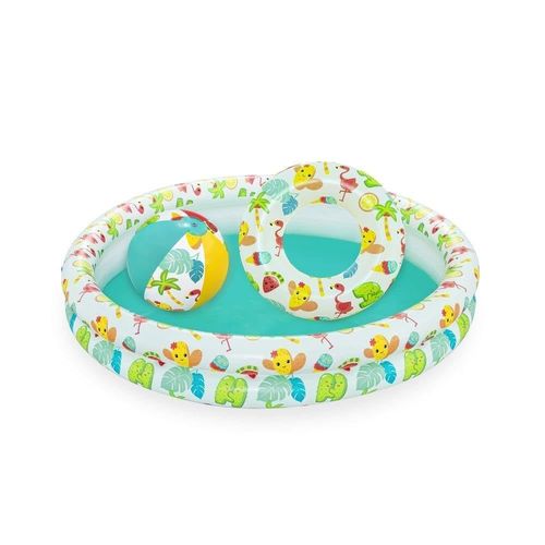 Piscine Gonflable, Multicolore, 122 x 120