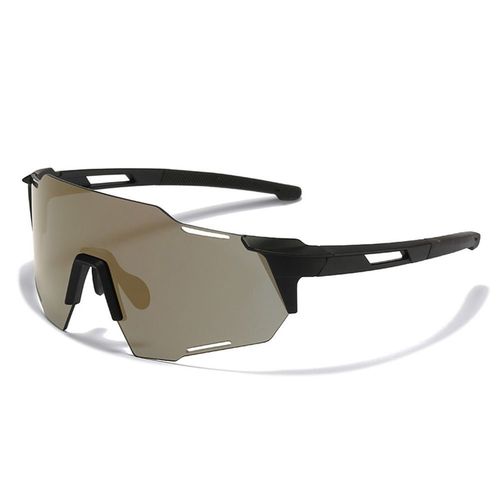 Lunettes De Soleil De Sport Coupe-Vent Pour Hommes Et Femmes,Protection Uv Extérieure,Lunettes De Cyclisme,Moto Tout-Terrain,Lunettes De Vélo,2024 - Type Black-Gold